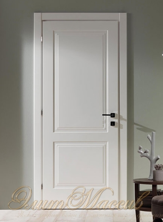 Белые классические межкомнатные двери из массива